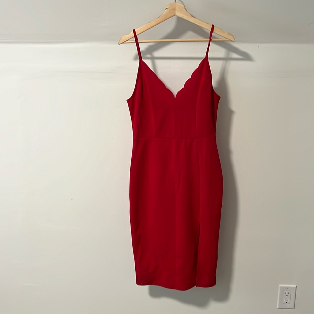 Socialite red dress